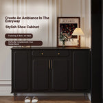 Stylish Black Cabinet with Gold Accents - Ideal Storage Solution for Modern Interiors hmz-4955