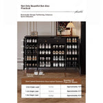 Stylish Black Cabinet with Gold Accents - Ideal Storage Solution for Modern Interiors hmz-4955