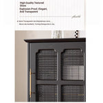 Stylish Solid Wood Cabinet with Glass Doors – Elegant Storage Solution for Modern Homes hmz-4956