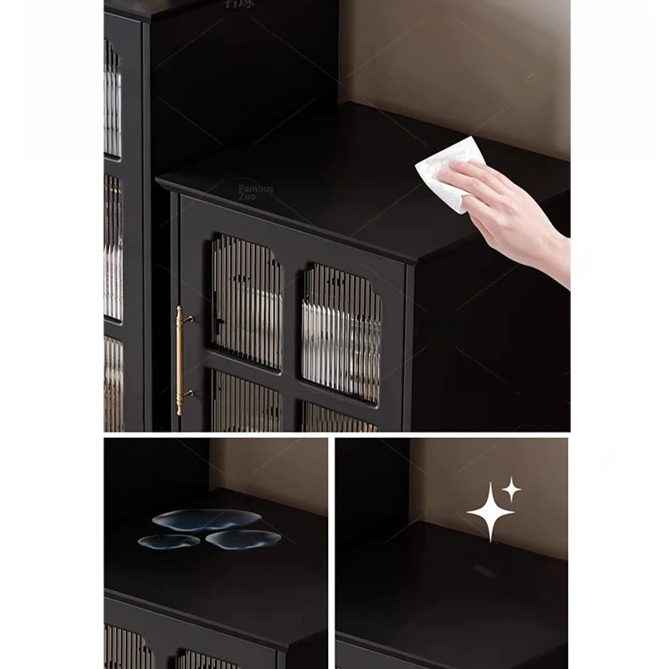Stylish Solid Wood Cabinet with Glass Doors – Elegant Storage Solution for Modern Homes hmz-4956