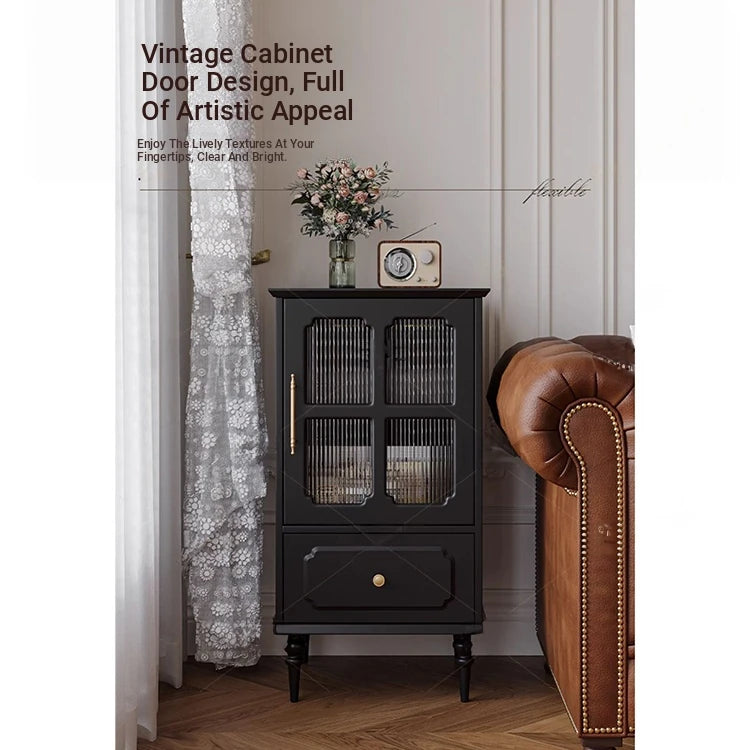 Stylish Solid Wood Cabinet with Glass Doors – Elegant Storage Solution for Modern Homes hmz-4956
