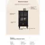 Stylish Solid Wood Cabinet with Glass Doors – Elegant Storage Solution for Modern Homes hmz-4956