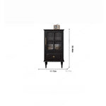 Stylish Solid Wood Cabinet with Glass Doors – Elegant Storage Solution for Modern Homes hmz-4956