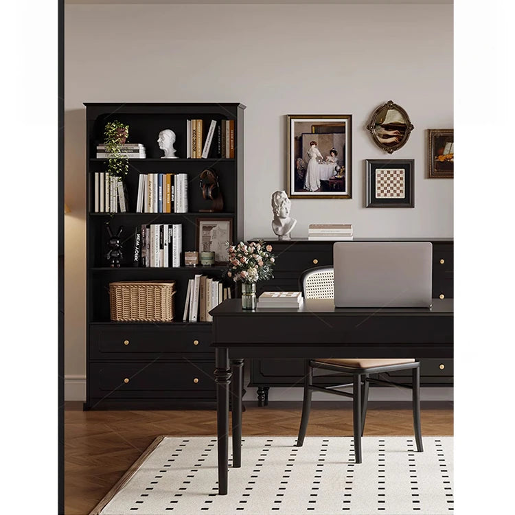 Elegant Solid Wood Cabinet with Shelves and Drawers - Perfect for Home and Office Storage hmz-4958