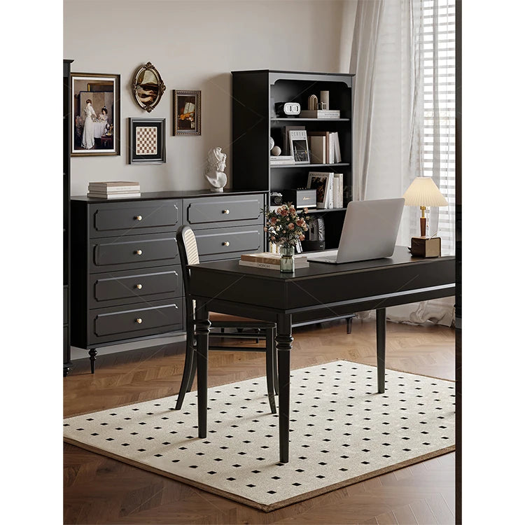 Elegant Solid Wood Cabinet with Shelves and Drawers - Perfect for Home and Office Storage hmz-4958