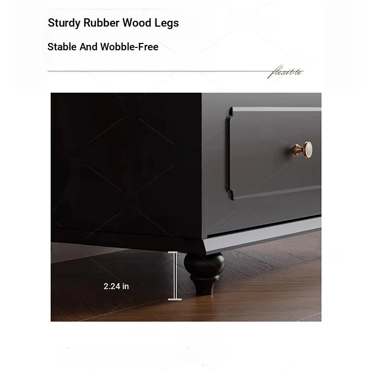 Elegant Solid Wood Cabinet with Shelves and Drawers - Perfect for Home and Office Storage hmz-4958