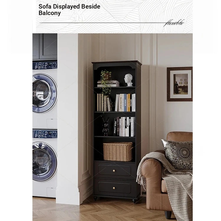 Elegant Solid Wood Cabinet with Shelves and Drawers - Perfect for Home and Office Storage hmz-4958