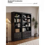 Elegant Solid Wood Cabinet with Shelves and Drawers - Perfect for Home and Office Storage hmz-4958
