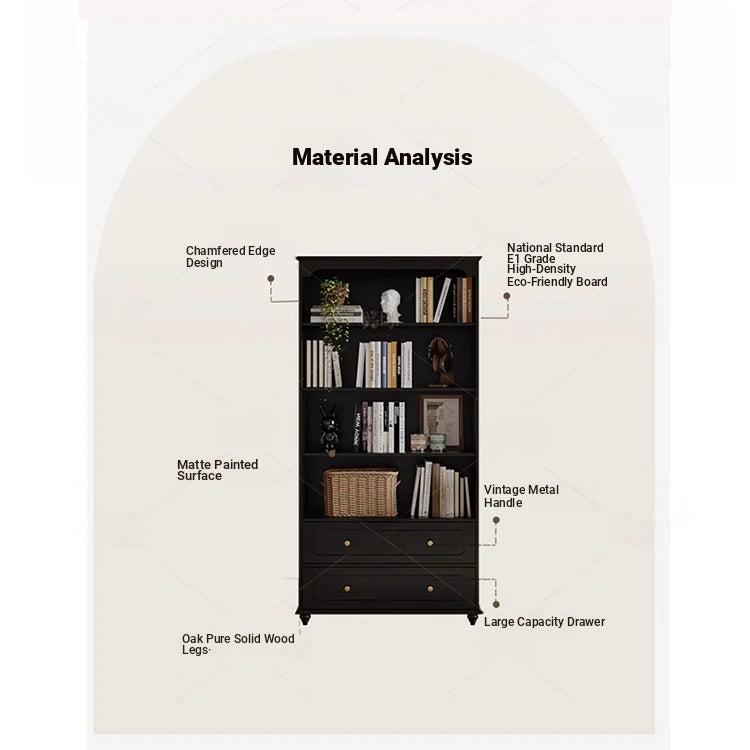 Elegant Solid Wood Cabinet with Shelves and Drawers - Perfect for Home and Office Storage hmz-4958