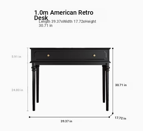 Stylish Solid Wood Desk with Drawer - Elegant Home Office Furniture hmz-4959