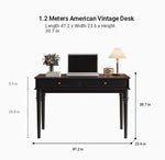 Stylish Solid Wood Desk with Drawer - Elegant Home Office Furniture hmz-4959