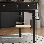 Stylish Solid Wood Desk with Drawer - Elegant Home Office Furniture hmz-4959