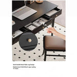 Stylish Solid Wood Desk with Drawer - Elegant Home Office Furniture hmz-4959