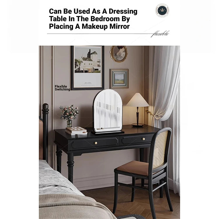 Stylish Solid Wood Desk with Drawer - Elegant Home Office Furniture hmz-4959