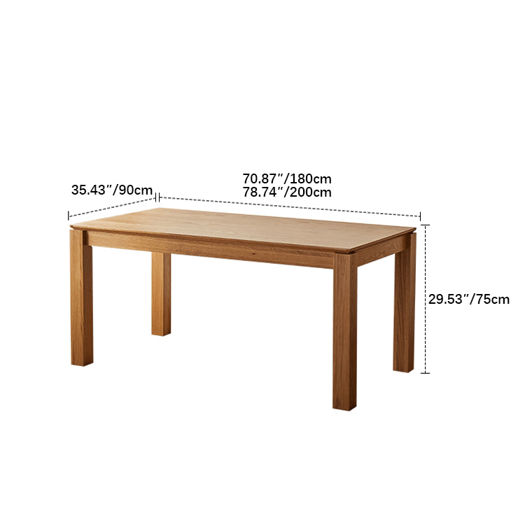 Elegant Red Oak Natural Wood Table - Perfect Addition to Your Home Decor hmzj-805