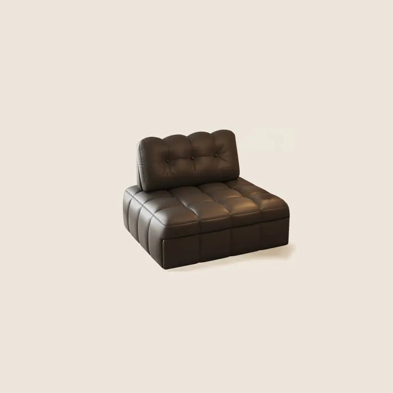 Luxury Faux Leather Sofa with Ash Wood and Carbon Steel Accents - Modern Elegance for Your Living Room hns-4117