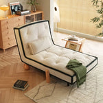 Stylish Leathaire Lounger with Ash Wood Frame and Modern Design hns-4119
