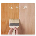 Stylish Beech Wood & Stainless Steel Coat Rack with Glass Shelf Storage hns-4124