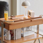 Stylish Multi-Purpose Storage Rack with Beech Wood & Stainless Steel Finish hns-4129