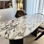Modern Sintered Stone Dining Table with Marble Finish - Stylish Multi-layer Board Design for Elegant Dining Experiences hny-5221