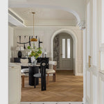 Elegant Sintered Stone Round Dining Table - Luxurious Multi-Layer Design for Modern Interiors hny-5223