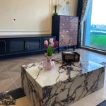 Elegant Sintered Stone Multi-Layer Side Table for Modern Living Rooms - Stylish and Durable Coffee Table hny-5224