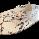 Elegant Multi-Layer Board Dining Table with Sintered Stone Top – Modern Round Design for Stylish Dining Spaces hny-5225