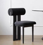 Luxurious Ash Wood Dining Chair with Faux Lambswool Upholstery - Modern Comfort for Your Dining Space hny-5226