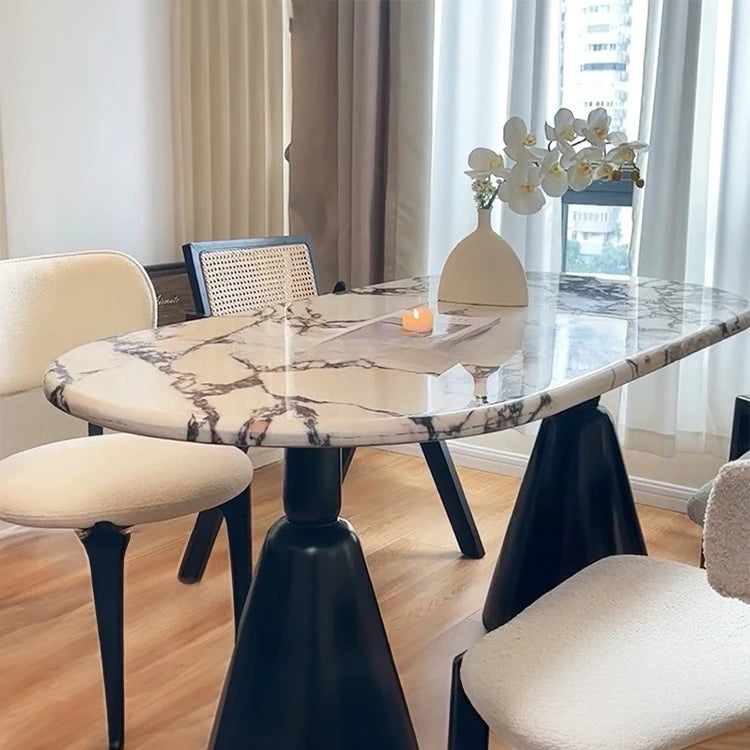 Luxurious Ash Wood Dining Chair with Faux Lambswool Upholstery - Modern Comfort for Your Dining Space hny-5226