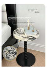 Stylish Sintered Stone Coffee Table with Solid Wood Base - Modern Marble Finish for Home Decor hny-5232