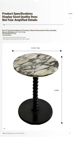 Stylish Sintered Stone Coffee Table with Solid Wood Base - Modern Marble Finish for Home Decor hny-5232