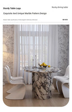 Elegant Oval Sintered Stone Dining Table with Contemporary Design - Perfect for Modern Homes hny-5233