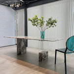Modern Sintered Stone Acrylic Dining Table - Stylish and Durable Centerpiece for Your Home hny-5234