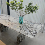 Modern Sintered Stone Acrylic Dining Table - Stylish and Durable Centerpiece for Your Home hny-5234