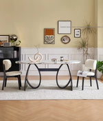 Elegant Sintered Stone Dining Table with Multi-Layer Board - Modern Oval Design for Stylish Dining Spaces hny-5235