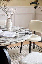 Stylish Sintered Stone Multi-Layer Board Dining Table - Modern Round Design for Elegant Dining Spaces hny-5238