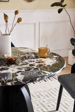 Stylish Sintered Stone Multi-Layer Board Dining Table - Modern Round Design for Elegant Dining Spaces hny-5238