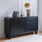 Sleek Modern Oak Pine Sideboard – Elegant Multi-Layer Storage Solution hqlw-4026