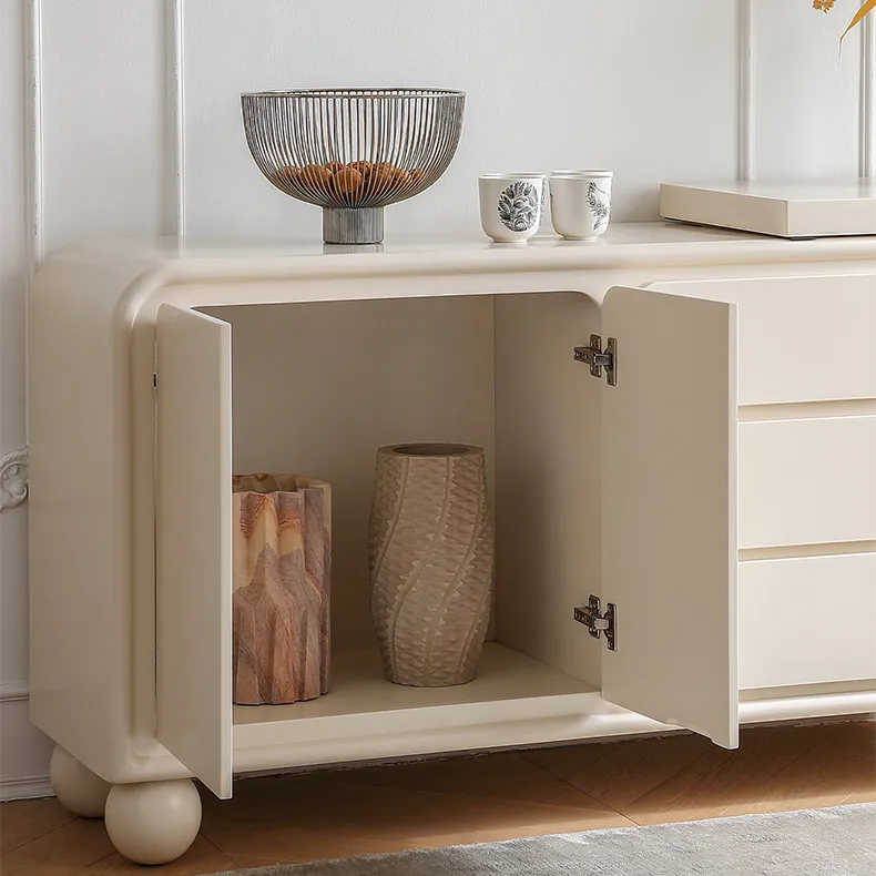 Modern Oak Pine Makeup Vanity with Storage Drawers and Unique Mirror Design hqlw-4028