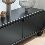Sleek Black Oak Pine Multi-Layer TV Stand - Modern Living Room Furniture hqlw-4037