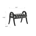 Stylish Ash Wood Stool with Foam and Polyester Cushion – Perfect for Modern Living Spaces hrn-5252