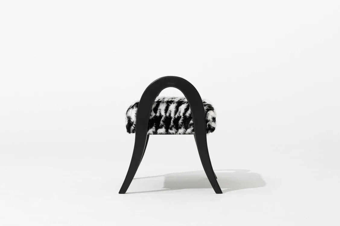 Stylish Ash Wood Stool with Foam and Polyester Cushion – Perfect for Modern Living Spaces hrn-5252