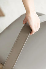 Stylish Synthetic Leather Stool with Unique Design - Comfortable and Versatile Home Accent Piece hrn-5254