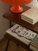 Stylish Rubber Wood Side Table with Synthetic Leather Accents – Perfect for Any Space! hrn-5258