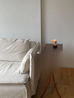 Stylish Rubber Wood Side Table with Synthetic Leather Accents – Perfect for Any Space! hrn-5258