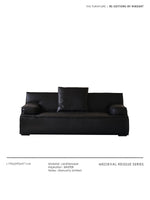 Stylish Rubber Wood Side Table with Synthetic Leather Accents – Perfect for Any Space! hrn-5258