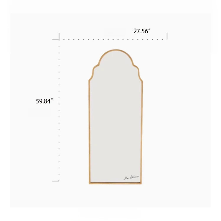 Elegant Beech Wood Mirror with Glass Finish - Stylish Home Décor Accent for Any Room hrn-5261