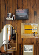 Elegant Beech Wood Mirror with Glass Finish - Stylish Home Décor Accent for Any Room hrn-5261