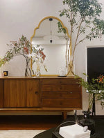 Elegant Beech Wood Mirror with Glass Finish - Stylish Home Décor Accent for Any Room hrn-5261