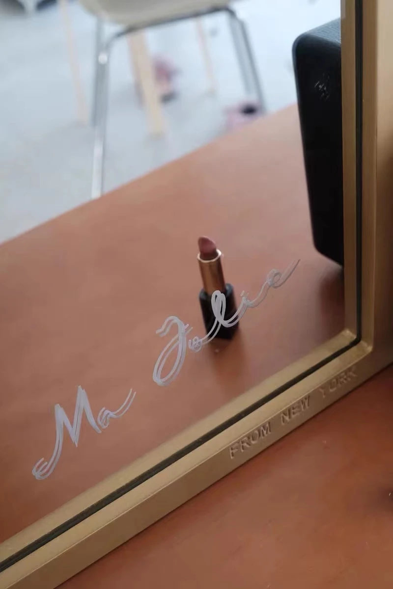 Elegant Beech Wood Mirror with Glass Finish - Stylish Home Décor Accent for Any Room hrn-5261